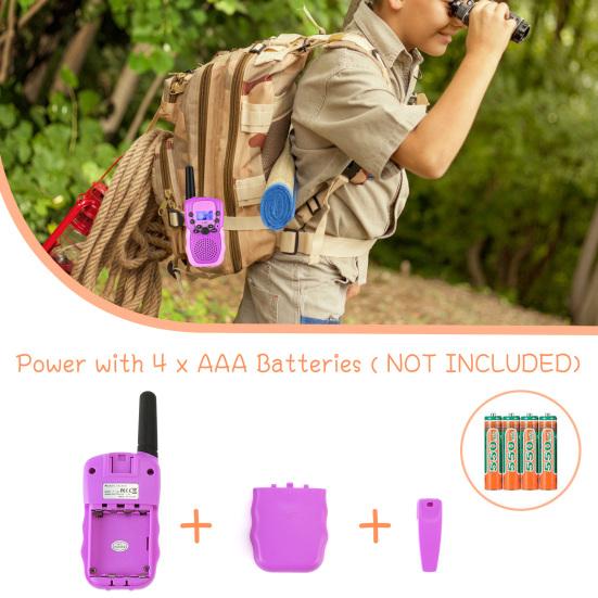 2 Stück Walkie Talkies mit 22 Kanälen 2-Wege-Funkgeräte Geschenke 3 Kilometer