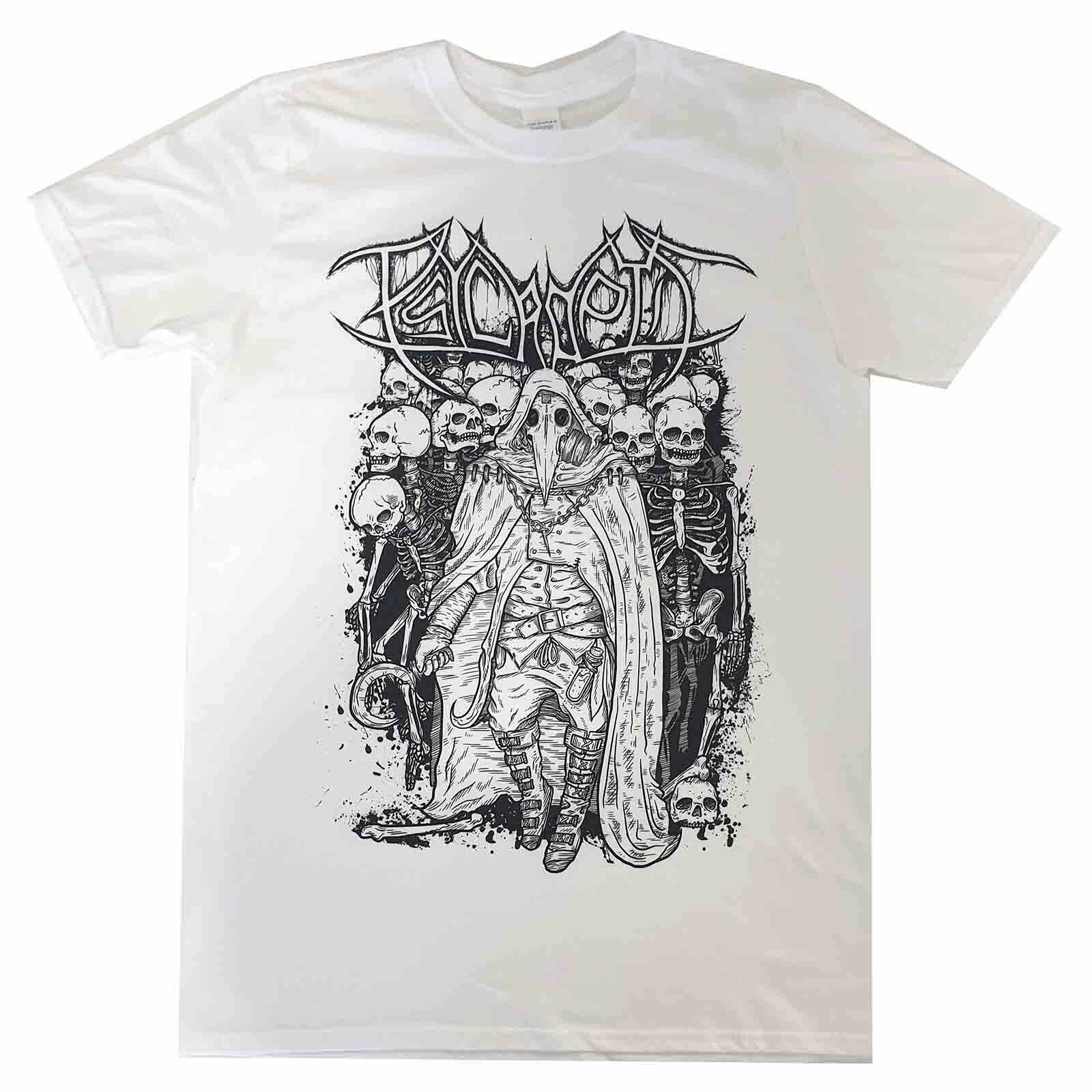 Psycroptic Carriers Of The Plague White Shirt S-XXL Tshirt Death Metal T-Shirt S