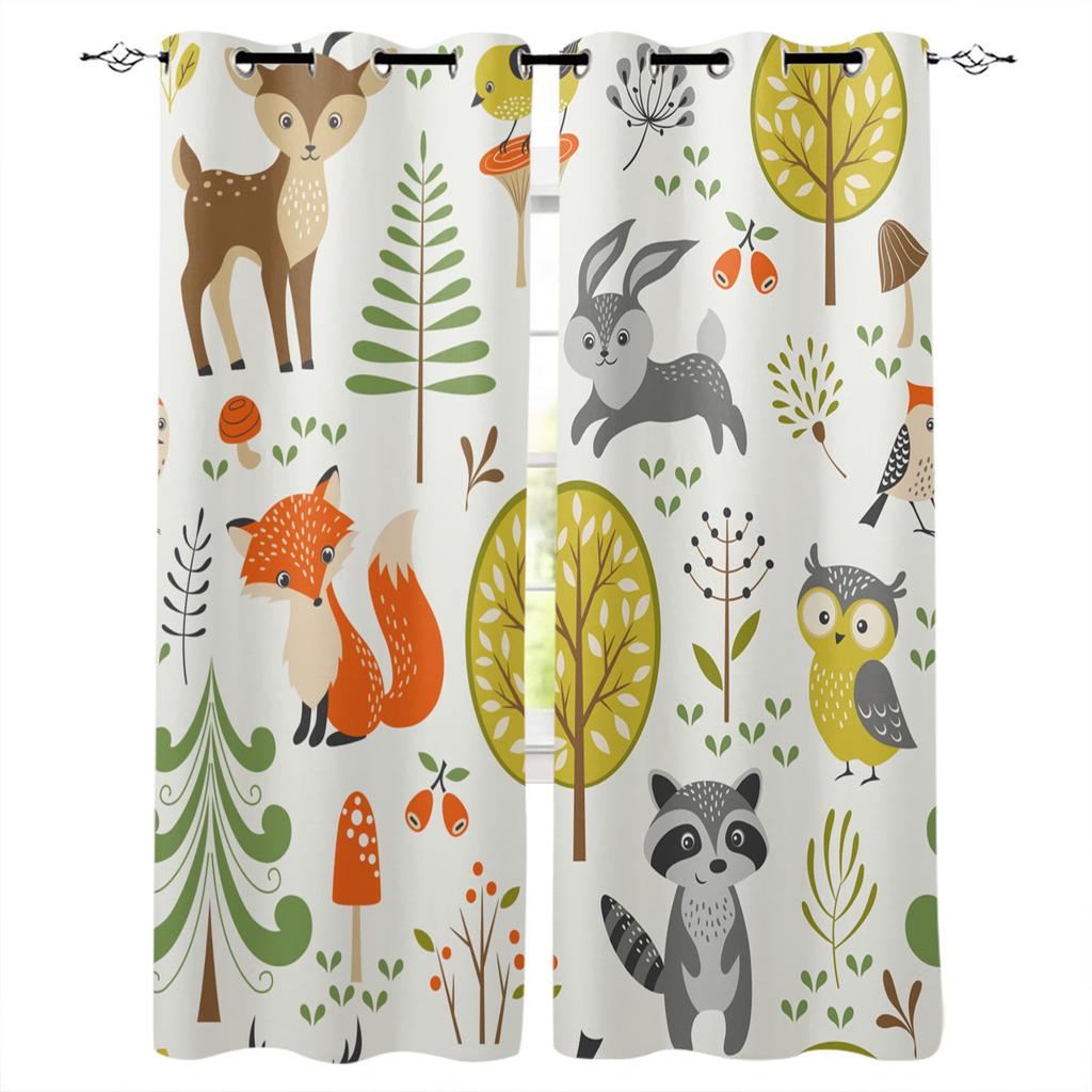 Cute Cartoon Dinosaur Curtains For Window Treatment Drapes Window Curtains For Living Room Bedroom Blinds Kids Room Home Decor