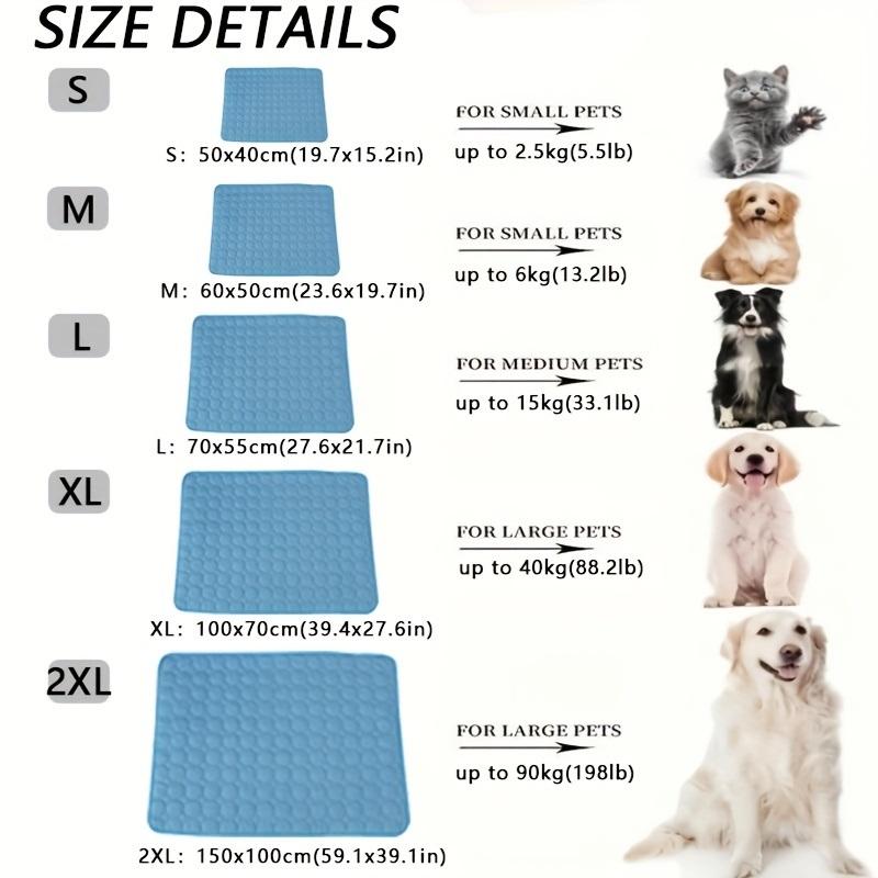 Dog CAT Cooling Mat Summer Pet Cold Bed Extra Large For Small Big Dogs Pet Accessories Cat Durable Blanket Sofa Cat Ice Pad Blanket