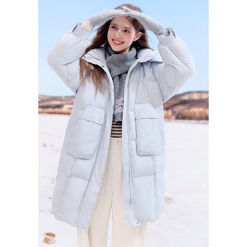 Betu Women's Winter Mid-Length Hooded Duck Down Parka