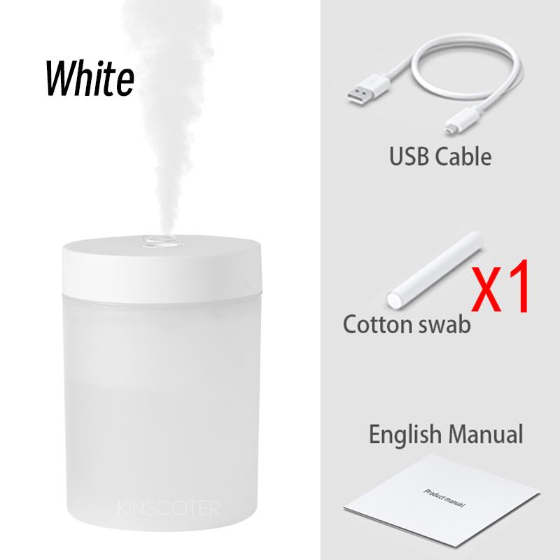 Mini umidificator silențios 200 ml umidificator de aer usb Difuzor de ceață pentru mașină pulverizator de apă cu lumină de noapte LED de culoare pentru dormitor de birou