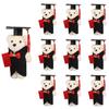 Koundeneko Mini Bouquet di Orsetti di Peluche, Set da 10, Regali di Laurea, Peluche Mini Orsetti Carini, Leggeri e Portatili, Perfetti per Bouquet,