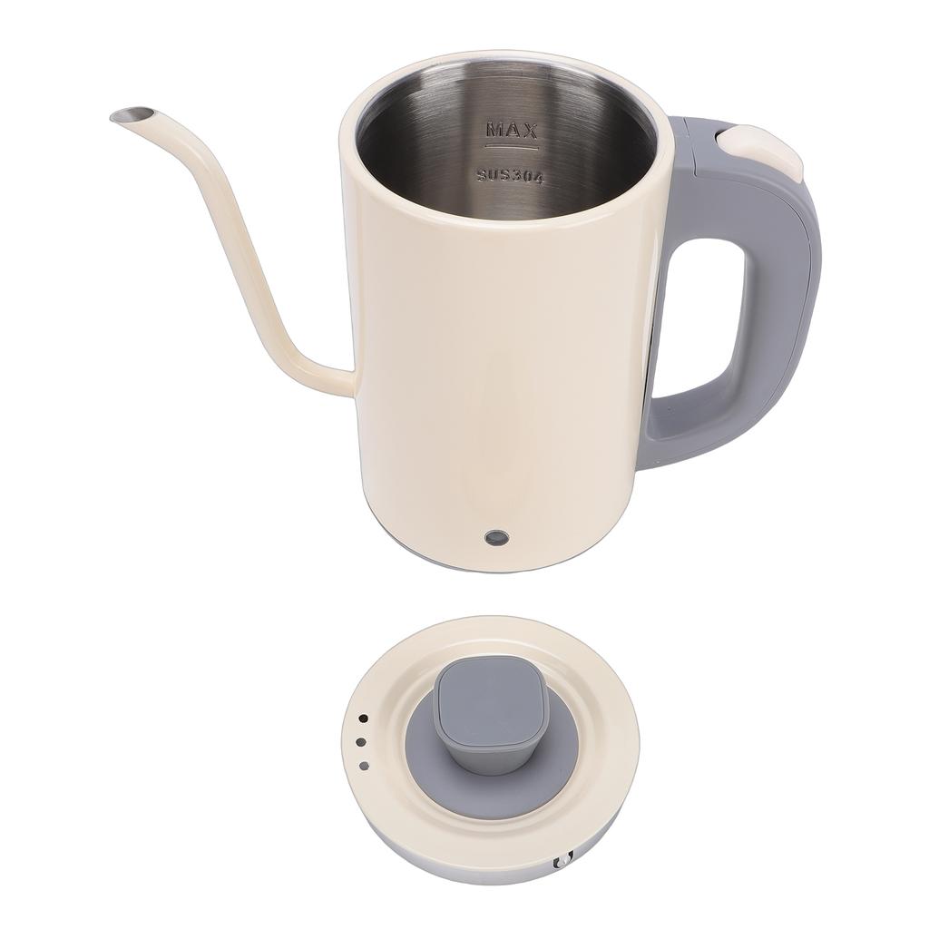 Elektryczny czajnik gęsia szyja 600W 800ml Stal nierdzewna Czajnik do kawy pour-over do domowej kuchni Wtyczka UE 220V