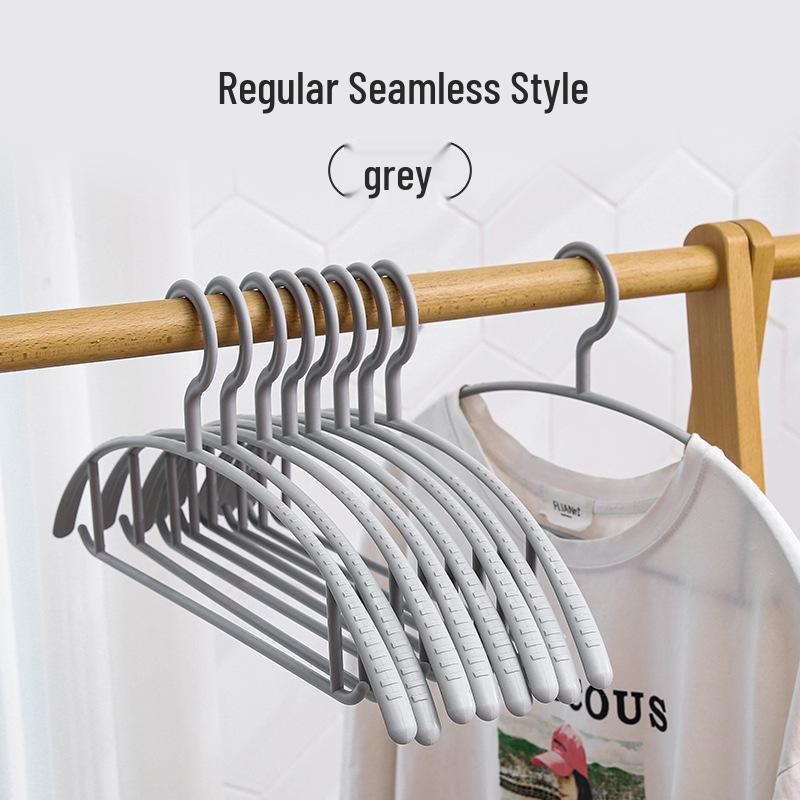 Non-Slip Wide Shoulder Plastic Clothes Hanger - Traceless, No Deformation, Ideal for Coat Drying