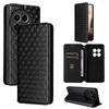 For OnePlus 13 Wallet Case Rhombus Imprinted Leather Phone Cover