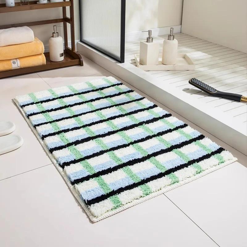 Bedside Rug, Velvet Mattress & Sofa Cushion Set, Ultra-Absorbent Non-Slip Floor Mat for Bedrooms