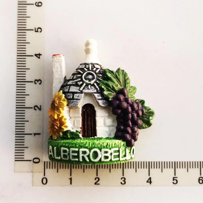 Italy Venice Fridge Magnets Italian Taormina Roma Firenze Alberobello trulli Lion Tourism Refrigerator Magnetic Stickers Decor