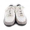 Tolle CHANEL Sneaker weißes Leder Damen 38 G40178 Gebraucht