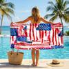 American Flag Fashion Beach Towel: Ideal for Summer Adventures Soft, absorbent and quick drying suitable for swimming and bathing