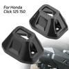 Motorcycle Glossy Carbon Fiber Exhaust Guard Protector Black Muffler Exhaust Pipe Tip Cover Accessories For Honda Click 125 150