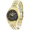 SNKL40 Gold Plated Stainless Steel Analog Watch Black Men's