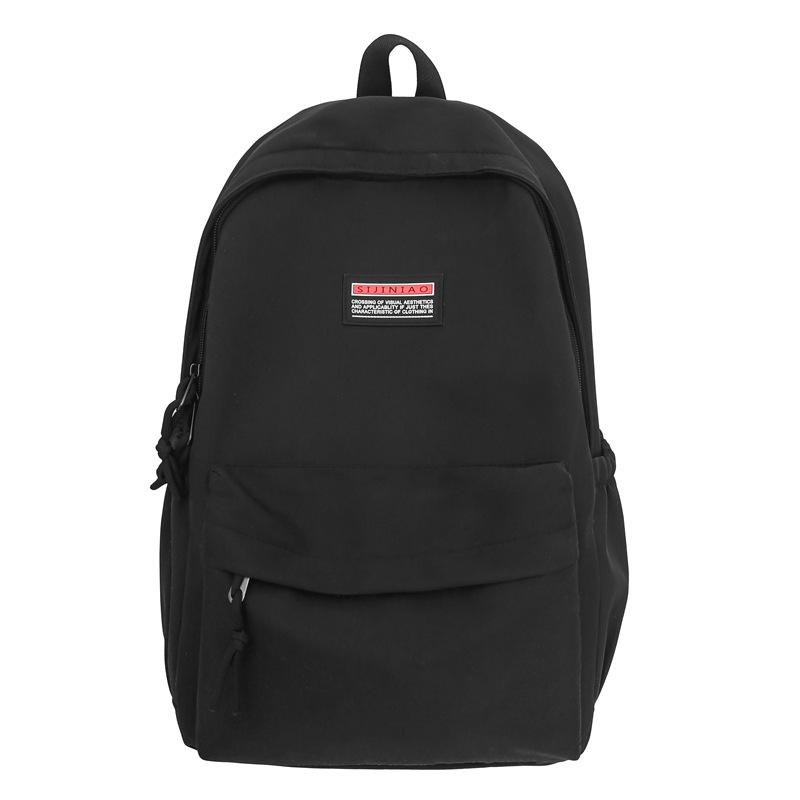 

Студенческий школьный рюкзак большой вместимости, легкий нейлоновый рюкзак для путешествий чёрный