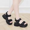 Summer Women's Sandals Comfortable and Versatile Soft-soled Non-slip Sponge Cake Thick-soled Sports Beach Sandals