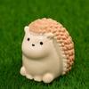 Set of 7 Cartoon Hedgehog Miniature Sculptures Tabletop Ornaments for Garden Landscape Decoration Terrariums Art Gift