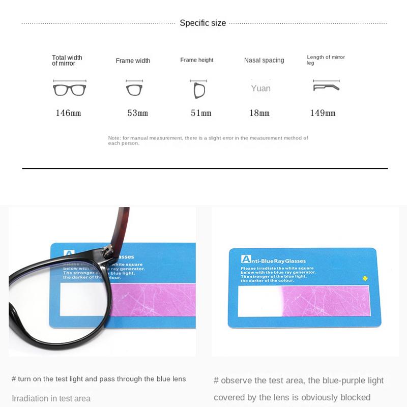 Classic Blue Light Blocking Eyeglasse Woman Leopard Glasses Frame Stylish Anti Blue Light Glasses Transparent Women Men Eye Wear