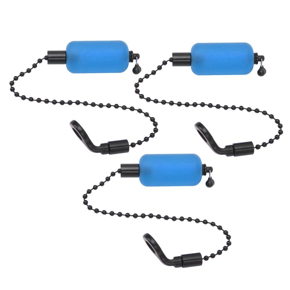 3PCS 5mm Hole Bite Indicator Alerter Iron Fishing Alarm Hanger Fishing Alarm Chain  Outdoor Use