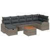 VidaXL Ensemble de Canapé de Jardin 8 Pièces Coussins Gris Rattan Poly 3359517