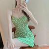 Suspender Dress Women's Summer New Sexy Spice Girl Slim-fit Short Skirt Girl Floral Hip Skirt