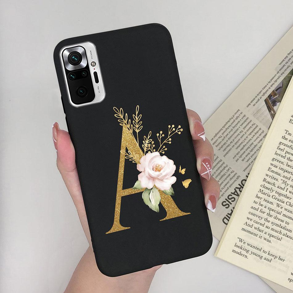 Cute Letters Case For Xiaomi Redmi Note 10 Pro Max 10S 10 S Soft Silicone Back Protective Cover Ultra Thin Slim Phone Case Funda
