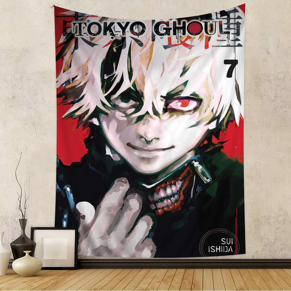 Tokyo Ghoul Ken Kaneki Nástěnná tapiserie Kanekiho probuzení Kagune Temná městská fantasy estetika Dekorace místnosti pro fanoušky Seinen anime