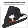 Simple Droplet Shaped Men Chest Bag Solid Color Sports Shoulder Bag Large Capacity Multifunctional Crossbody Bag Unisex
