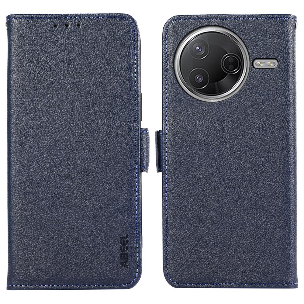 ABEEL Leather Case For Xiaomi Poco F7 Pro 5G/F7 Ultra 5G/Redmi K80 Pro 5G/K80 5G Litchi Texture RFID Blocking Phone Cover