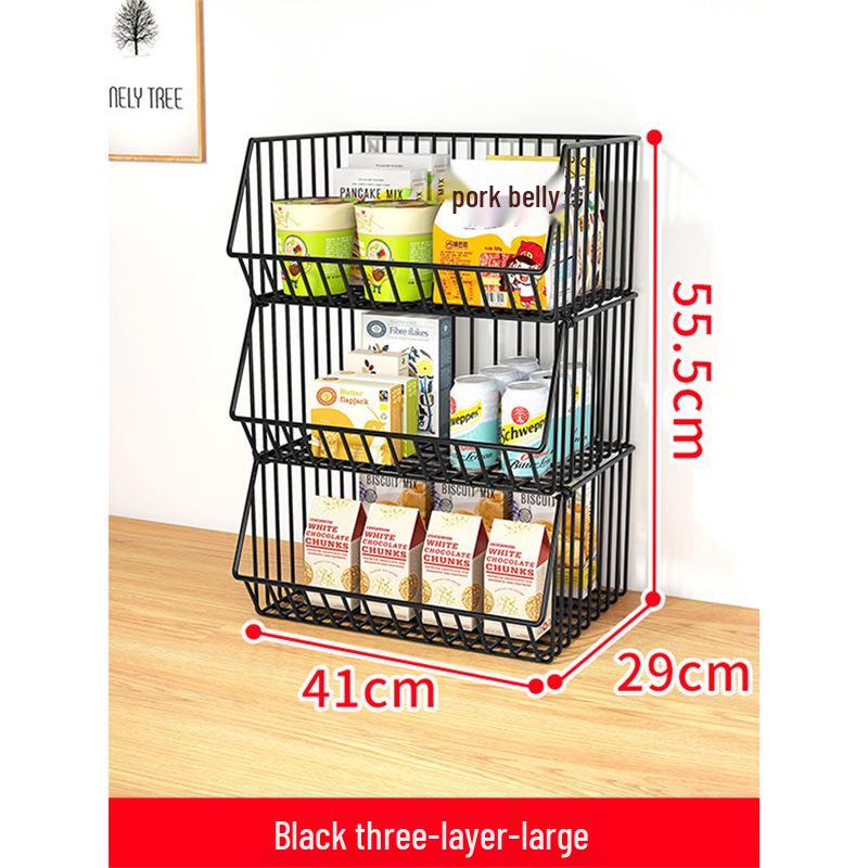 Multilayer Snack & Drink Storage Rack for Kitchen & Dining Table, Living Room & Tabletop Fruit Organizer