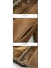 Men's High-End Lambswool Leather Motorcycle Jacket for Autumn/Winter