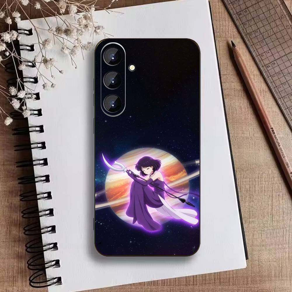Cartoon E-Sailor M-Moons Phone Case For Samsung Galaxy A73,21,22,32,71,53,52,51,80,5G Soft Black Cover
