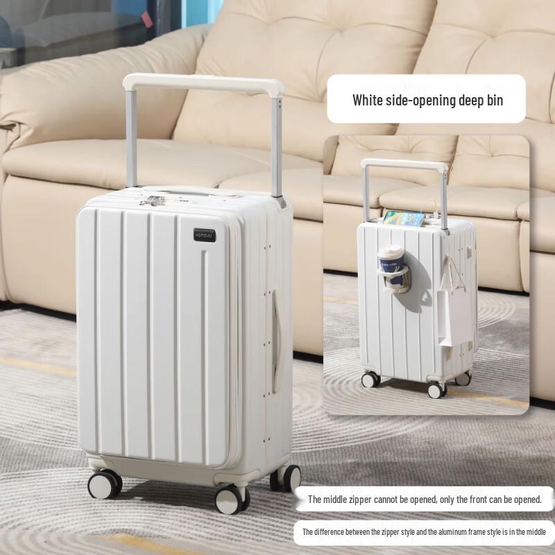 Li Shen 22-inch Front-Opening Aluminum Frame Luggage