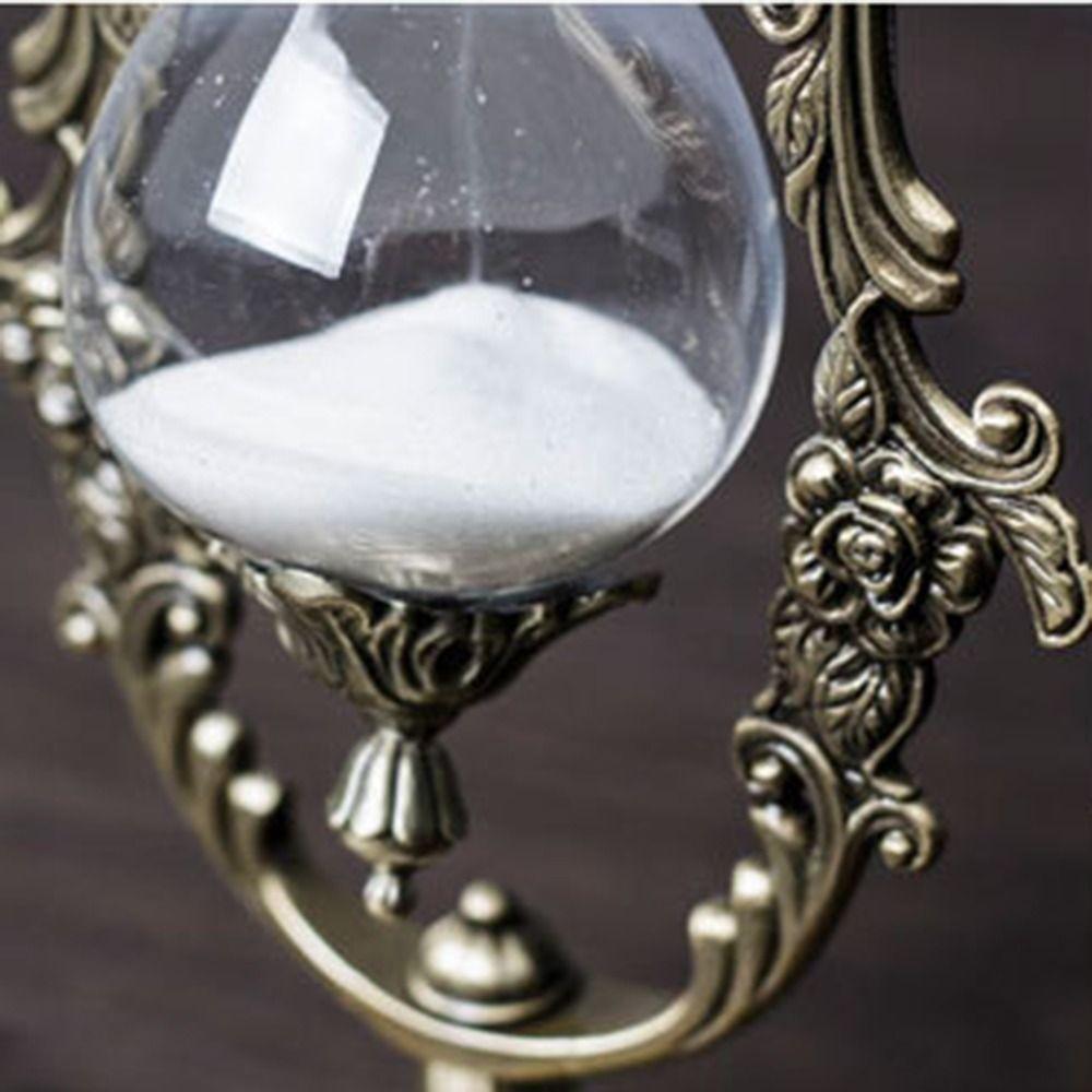 15/30 Minutes Hourglass Timer Golden Sand Clock Crafts Home Ornament Office Desktop