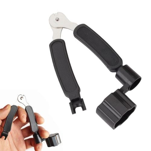 NITIUMI String Winder for Acoustic Guitar, Pegs, Nippers, Pin Remover, Guitar, Bass, Acoustic Guitar, and Electric Guitar Strings, Multi-Function Tool