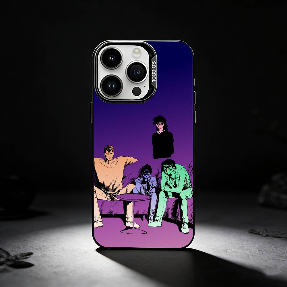 Comics Y-Yu H-HakushoS Phone Case For iPhone 17,16,15,14,13,12,11 Plus,Pro Max,XS,Colored silver phone case iPhone13PRO