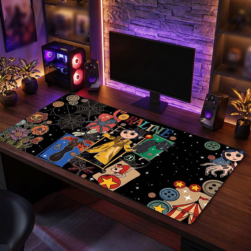 Big Mouse PadCoraline Other Mother Extended Soft Desk Mat Gaming Office Computer Table Decor Mat