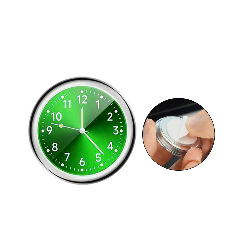 

Светящиеся кварцевые часы для салона автомобиля, автоматический термометр, гигрометр для украшения автомобилей, электронные часы, аксессуары зелёный