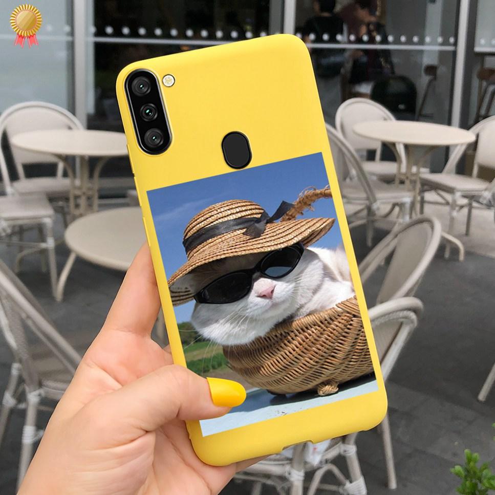 For Samsung Galaxy A11 Case Boy Girl Funny Cartoon Cat Women Silicone Back Case For Samsung Galaxy A 11 SM-A115F 6.4 Funda Cover
