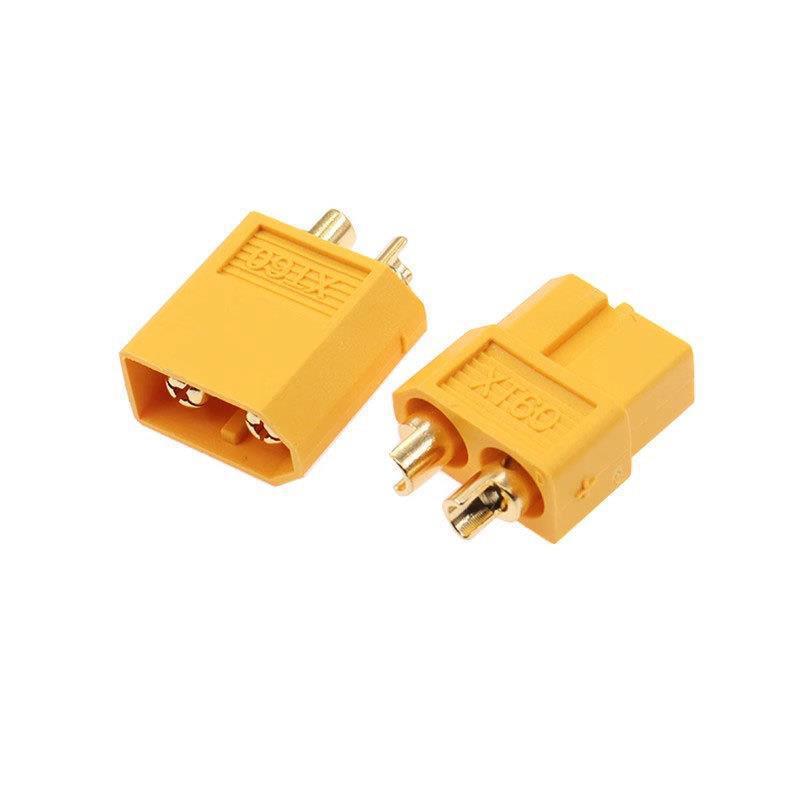 Aims XT60 Gold-Plated Banana Connector for Aircraft Lithium Batteries (Male & Female, Yellow, Blue, Black)