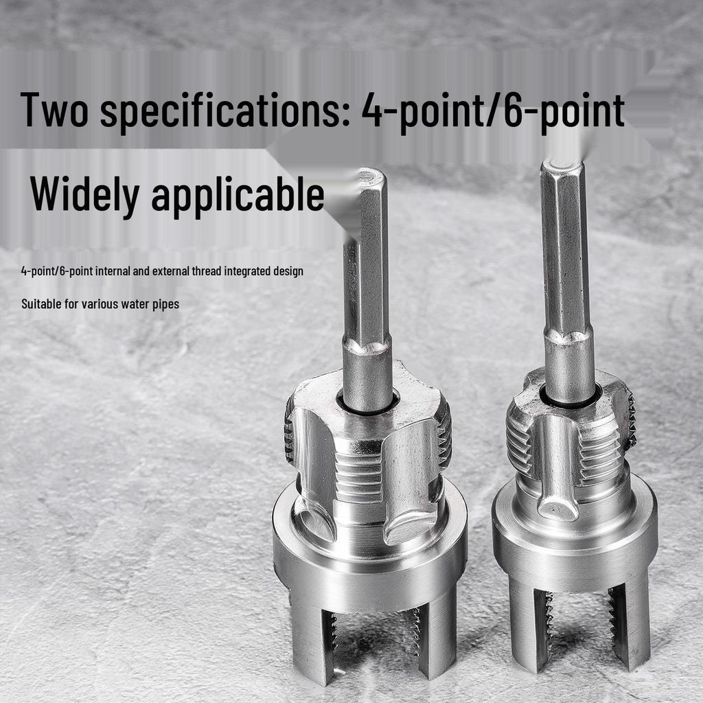 PPR Water Pipe Thread Repair Tool - Internal & External, 4 & 6 Points