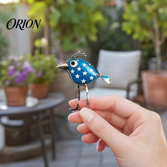 Blattmuster Vogel Dekoration 3 Stück Holzvögel Wandkunst Dekoration, Antike Hängedekorationen, Lustige Langbeinige Außenplastik, Boho Bauernhaus Dekorationen für Garten
