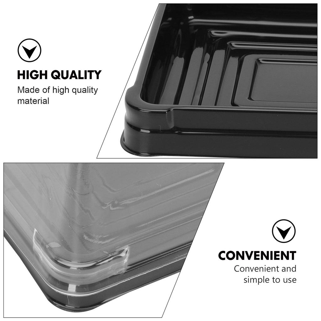 50Pcs Moon Cake Blister Boxes Transparent Plastic Dessert Boxes for Bakery Packing with Good Sealing Effect Reusable Cake