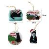 Black Black Cat Ornament Acrylic Craft Xmas Tree Pendant  Christmas Party