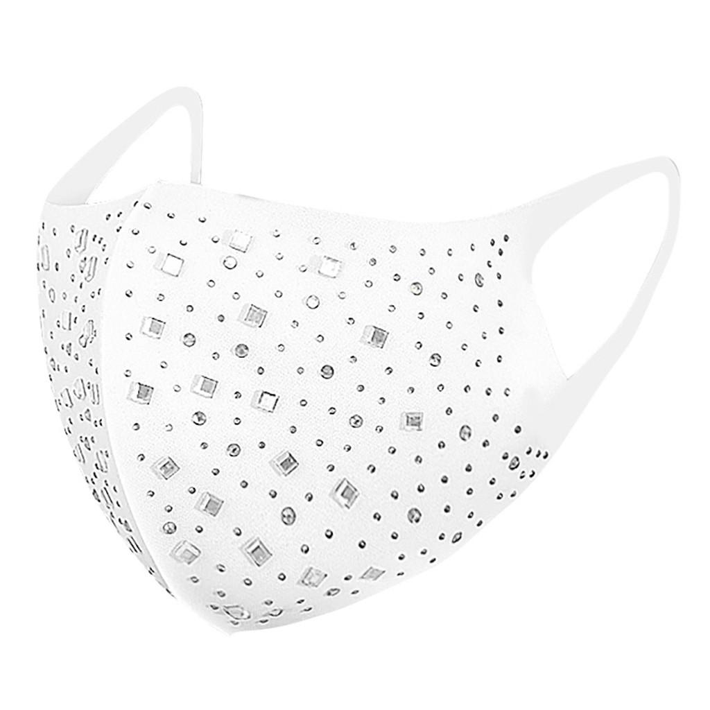1PC  Diamonds Breathable Mouth Party Mask Washable And Reusable