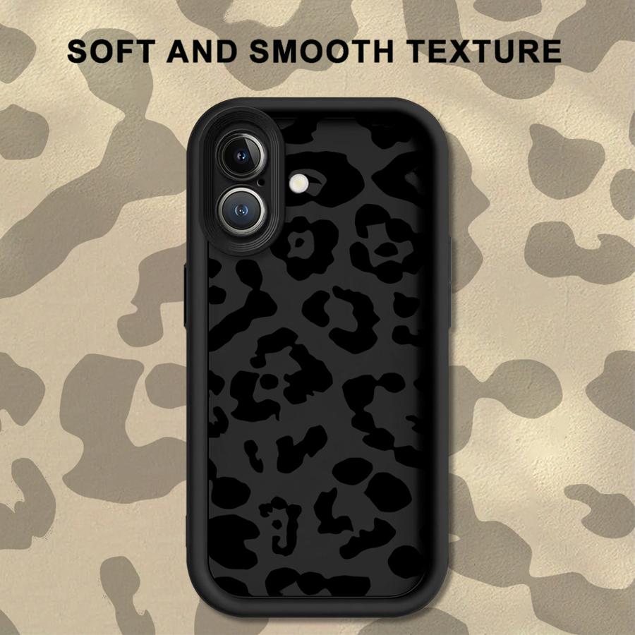 Case for iPhone 16 17 Pro Max 14 11 12 Pro Air 13 15 Plus Phone Cover Leopard Print