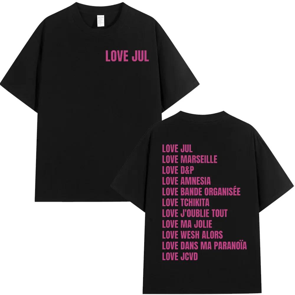 Rapper Jul Graphic T Shirt Unisex Women Clothing Fashion Hip Hop Tshirt Casual High Quality Cotton Short Sleeve Oversized Tshirts