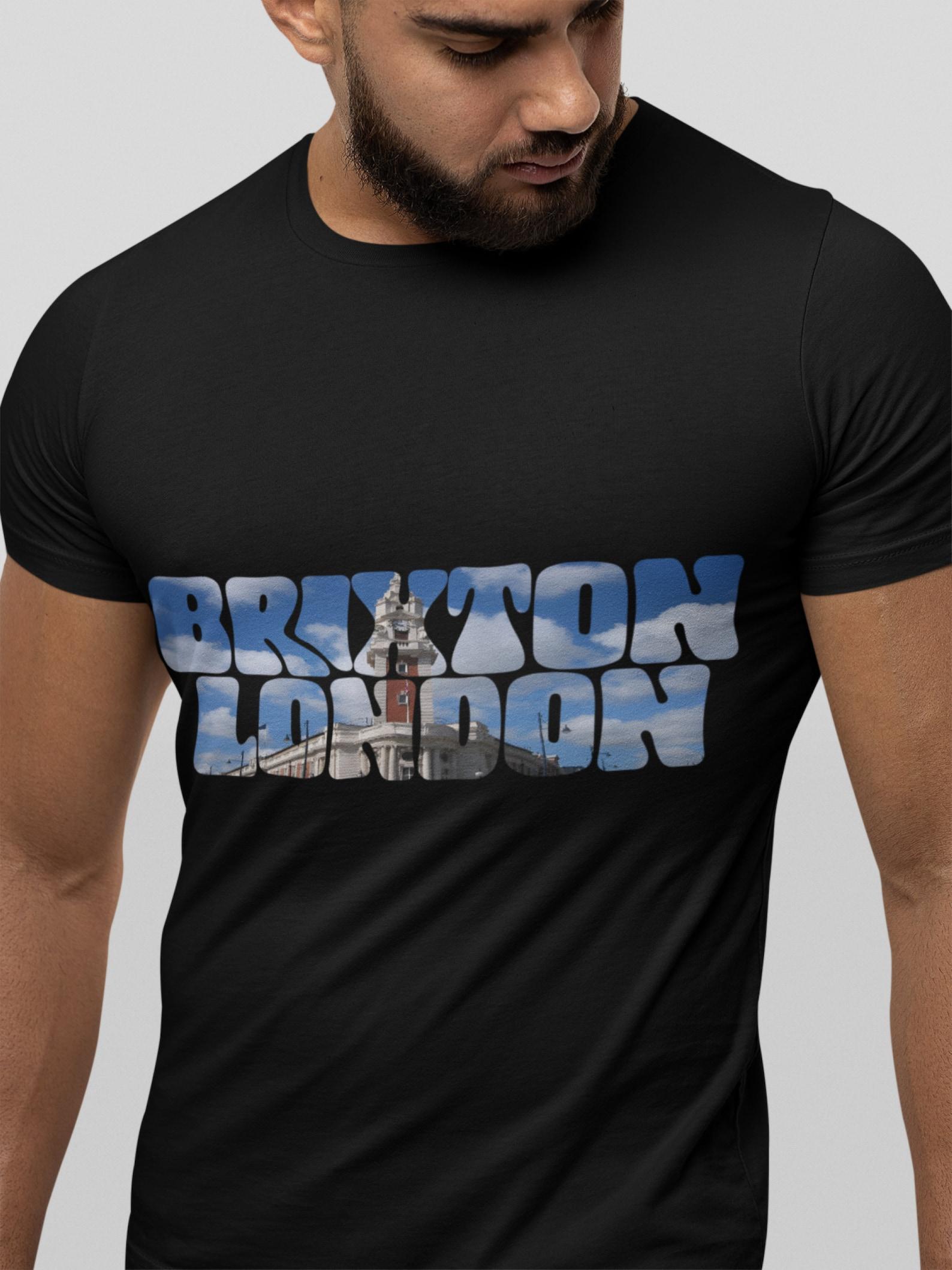 Brixton London T-Shirt: Iconic Clock Tower Design S
