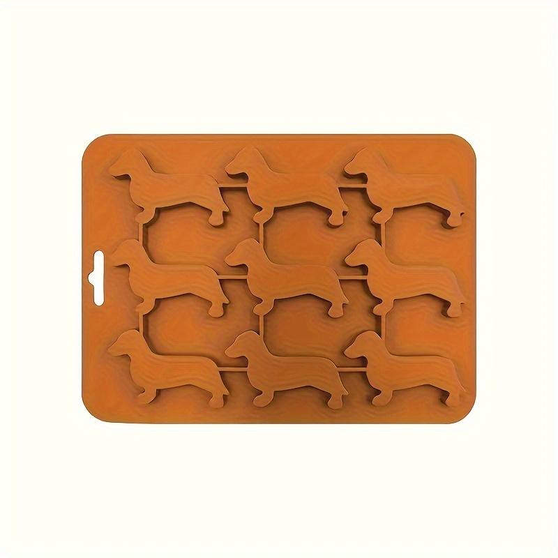 

Versatile Dachshund-Shaped Silicone Mold for Ice, Candy, and Chocolates - Perfect for Parties, Easy Cleanup, Kitchen Must-Have помаранчевий