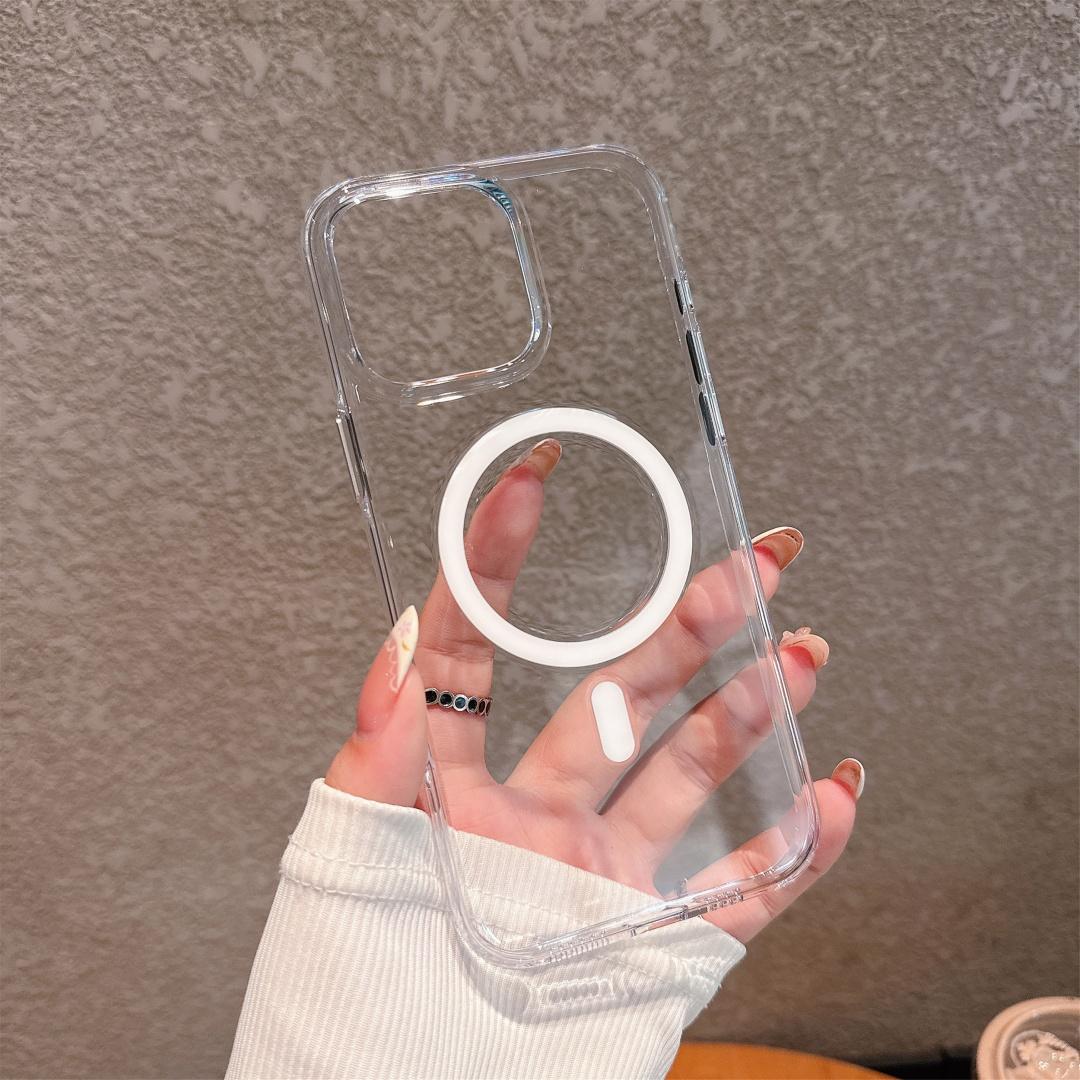 

Прозрачный чехол с защитой от пожелтения для iPhone 16 Pro Max со шторкой камеры iPhone15 Pro Ультратонкий прозрачный магнитный чехол iPhone 15 чистый