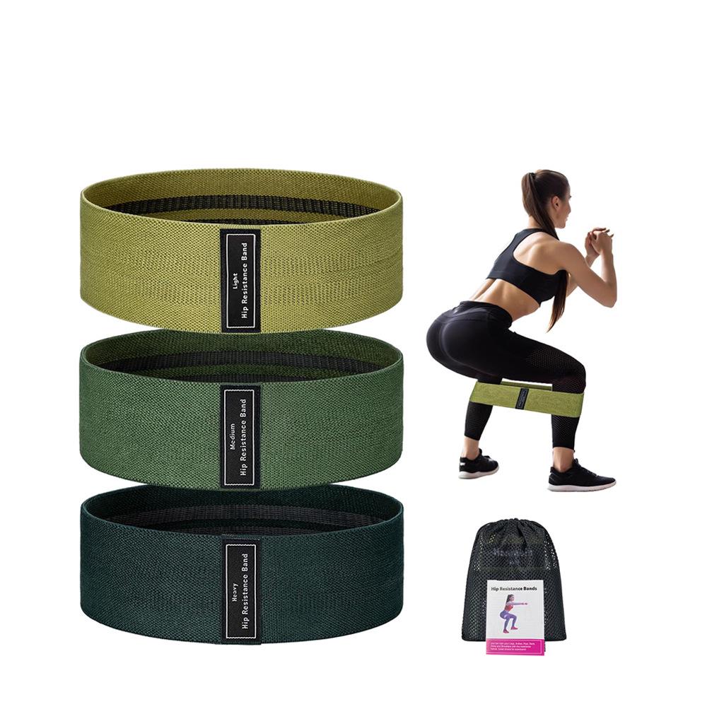 Non-Slip Glute  Hip Thrust Resistance Bands: Elastic Loop Set for Yoga  Butt Workout