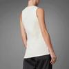 Adidas Originals Waffle Tank Top Brand Logo Solid Color Round Neck Sleeveless Vest Women tops White HE1475
